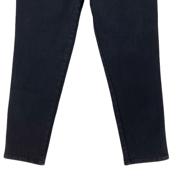 Retro Black High Rise Mom Jeans Stretch Tapered Leg by West Port Denim - Picture 4 of 16